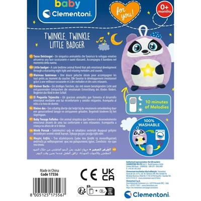 TWINKLE TWINKLE LITTLE BADGER LUCE NOTTURNA E SUONI BIANCHI