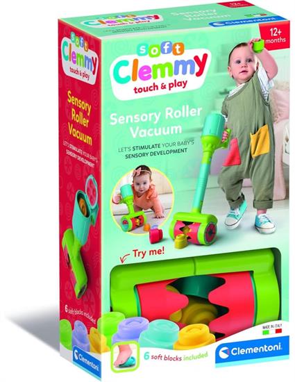 CLEMMY ASPIRAPOLVERE CON RULLO MANGIA MATTONCINI