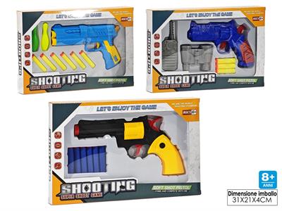 PISTOLA CON DARDI + ACCESSORI