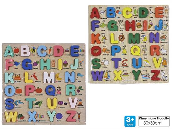 PUZZLE ALFABETO LEGNO