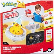 POKEMON ARENA CON TROTTOLA E 2 PERSONAGGI