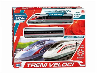 PISTA TRENI VELOCI A BATTERIA CIRCUITO 310cm