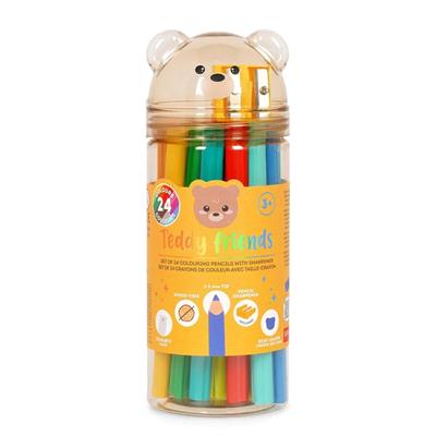 COLORI MATITA TEDDY BEAR 24PZ LEGAMI