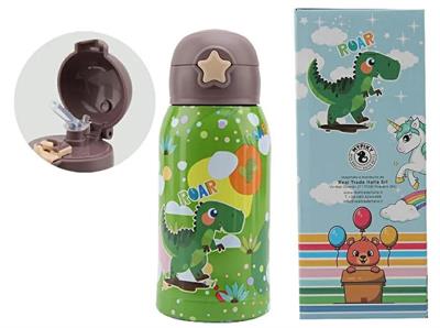BORRACCIA TERMICA C/CANNUCCIA DINOSAURO 500ml