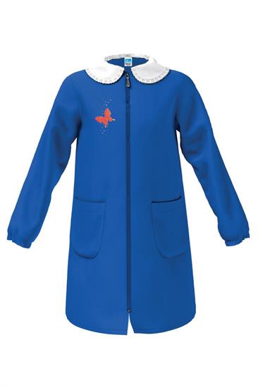 GREMBIULE BIMBA CERNIERA 60 BUTTERFLY 5anni