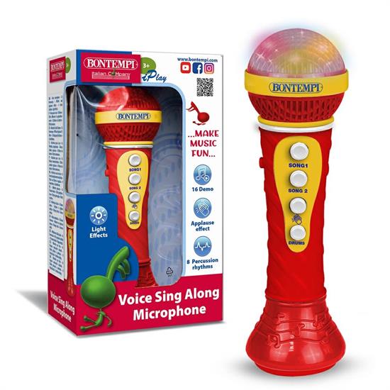 MICROFONO KARAOKE CON EFFETTI LUMINOSI