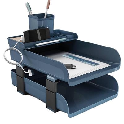 SET SCRIVANIA VINTAGE SUGAR 5pz AZZURRO