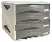 CASSETTIERA SMILE TRASP.GRIGIO 4 CASSETTI