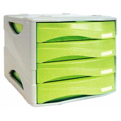 CASSETTIERA SMILE TRASP.VERDE 4 CASSETTI
