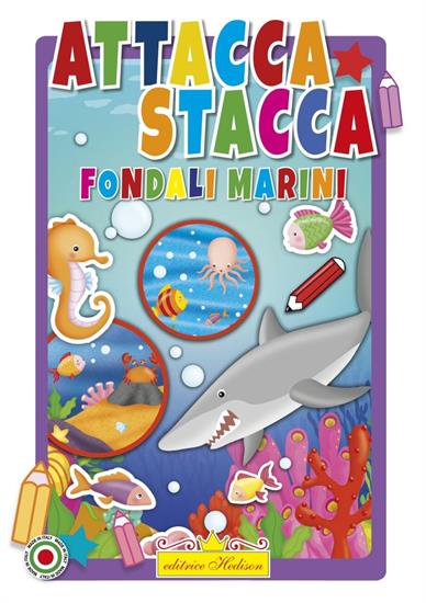 LIBRO ATTACCA STACCA FONDALI MARINI