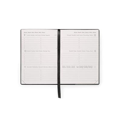 AGENDA 2026 12mesi WEEK DEEP GRAPHITE 9,5x13,5 LEGAMI