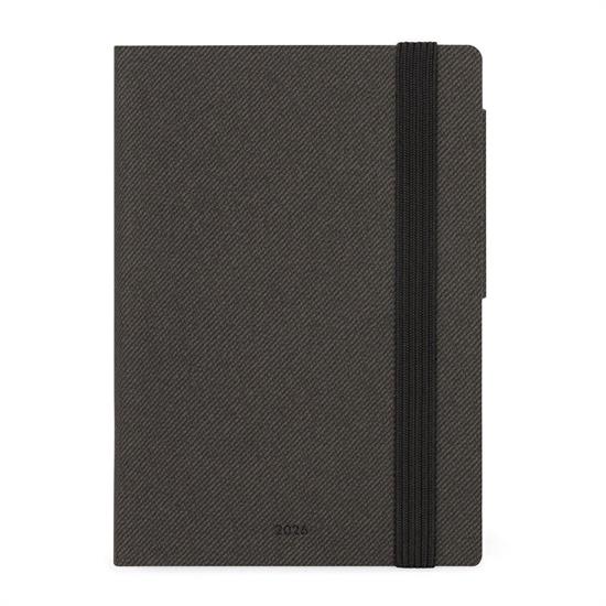 AGENDA 2026 12mesi DAY DEEP GRAPHITE 9,5x13,5 LEGAMI