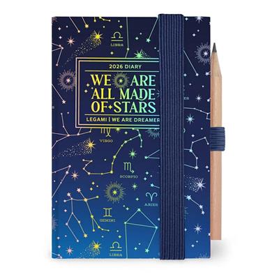 AGENDA 2026 12mesi 2-DAY STARS 6,5x10 LEGAMI