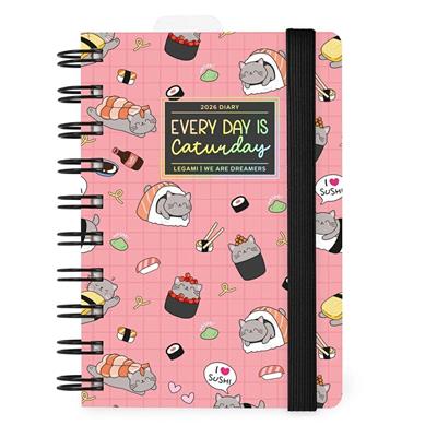 AGENDA 2026 12mesi SPIRALATA DAY SUSHICAT 8,5x13 LEGAMI