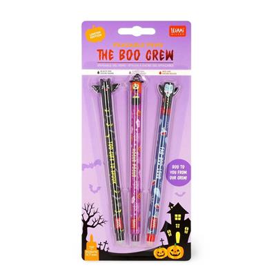PENNE CANCELLABILI 3pz LEGAMI - HALLOWEEN THE BOO CREW