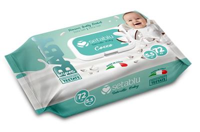 SALVIETTINE BABY LATTE DI COCCO 72pz