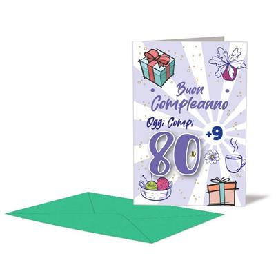 BIGLIETTO 80 ANNI+ C/ROTELLA I MIGLIORI ANNI