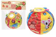 PALLA SOFFICE ANIMALI 13cm C/SONAGLIO