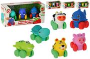 ANIMALI VINILE C/RUOTE 3pz INFANZIA ass.