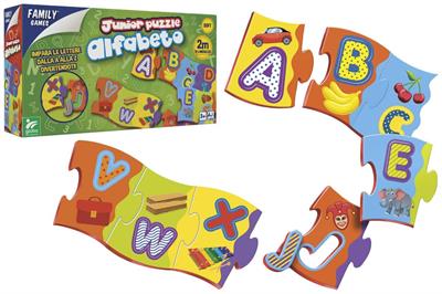 TAPPETO PUZZLE EVA ALFABETO LUNGO 2mt 58pz