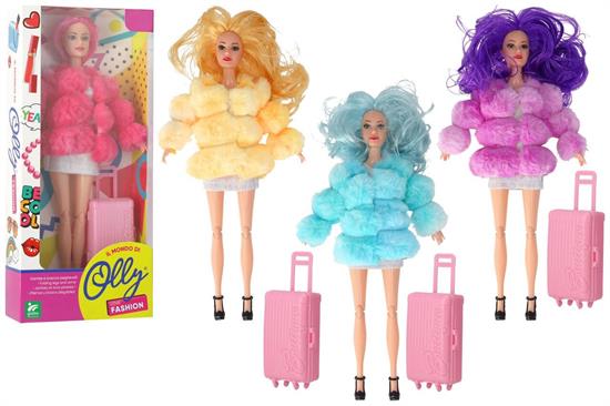 BAMBOLA C/PELLICCIA E ACCESSORI