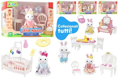 PLAYSET ANIMALI CONIGLI FLOCCATI ASS.