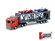 MODELLINO TRUCK TRAILER C/2 RACING CARS