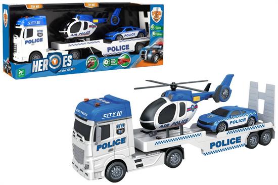 CAMION PORTA AUTO/ELICOTTERO LUCI E SUONI