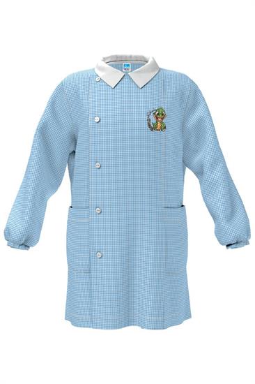 GREMBIULE ASILO AZZURRO 45 DINO 2anni