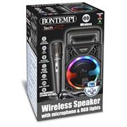 BONTEMPI TECH CASSA C/LUCI RGB E MICROFONO WIRELESS