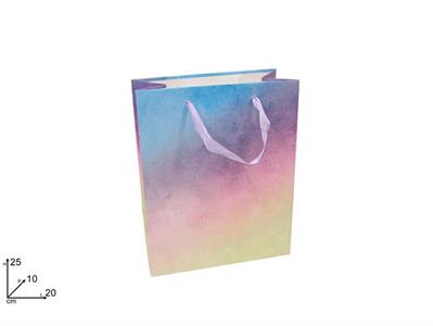 SHOPPER ARCOBALENO GLITTER 20x25