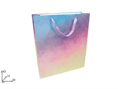 SHOPPER ARCOBALENO GLITTER 33x42