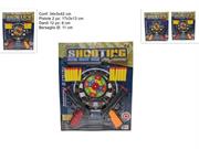 CARTELLA PISTOLA CON DARDI E BERSAGLIO