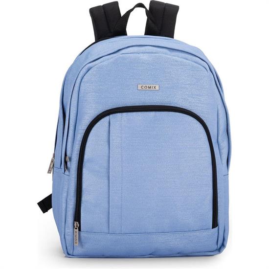 ZAINO COMIX ORGANIZZATO LUREX AZZURRO