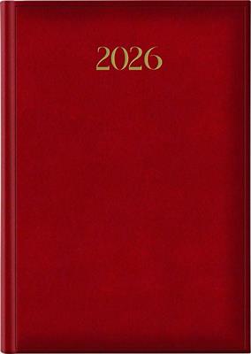 AGENDA 2026 17x24 MADRID ROSSO SETTIMANALE