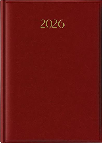 AGENDA 2026 A4 MADRID ROSSO GIORNALIERA