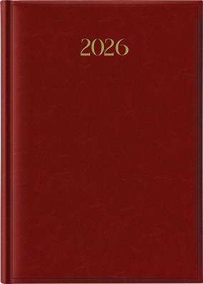 AGENDA 2026 A4 MADRID ROSSO GIORNALIERA
