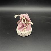 SACCHETTO JUTA/MERLETTO ROSA