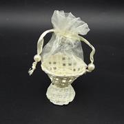CESTINO CONICO C/ORGANZA CREMA