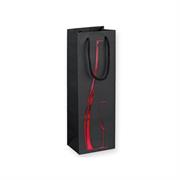 SHOPPER BLACK LUX 14x39 P/BOTTIGLIA