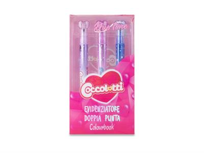 EVIDENZIATORI COCCOLOTTI DUOTONE 3pz