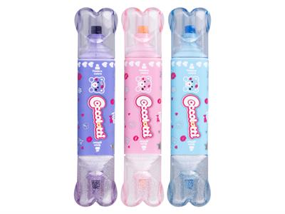 EVIDENZIATORI COCCOLOTTI GLITTER C/TIMBRINO 3pz