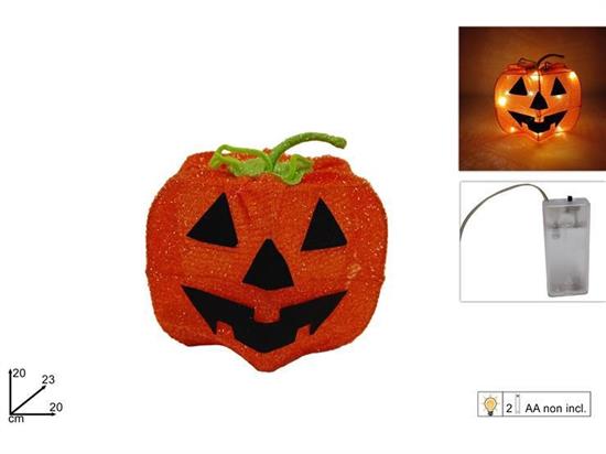 DECORAZIONE ZUCCA 20cm C/LUCE