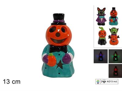 SOGGETTI HALLOWEEN C/LUCE 13cm