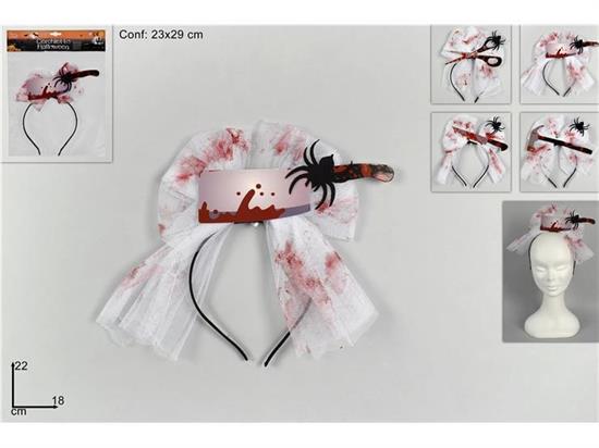 CERCHIETTO VELO CON SANGUE