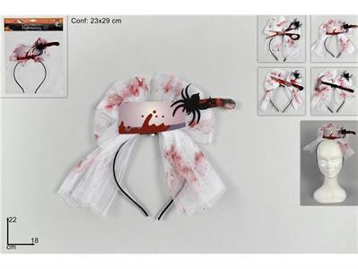 CERCHIETTO VELO CON SANGUE