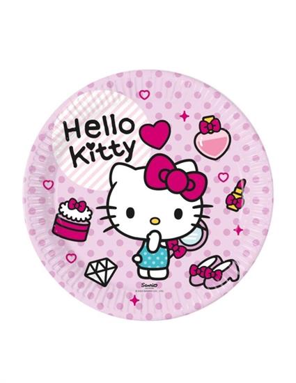 PIATTI HELLO KITTY FASHION 23cm 8pz