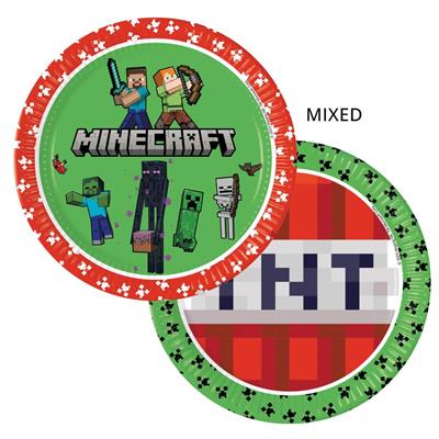 PIATTI MINECRAFT 23cm 8pz
