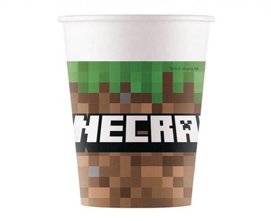 BICCHIERI MINECRAFT 8pz CARTA