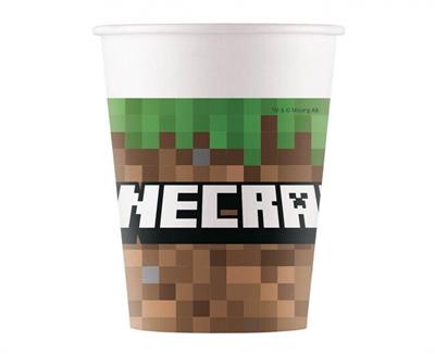 BICCHIERI MINECRAFT 8pz CARTA
